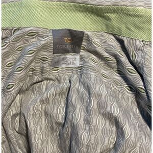 Men's Thomas Dean Grey Long Sleeve Button Up Shirt w/ Flip Cuff Size M Cotton